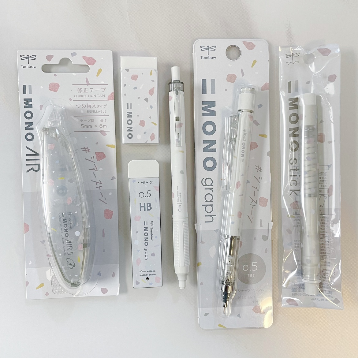 Japan Tombow Mono mechaniczny ołówek Nowe ograniczone zestawy automatycznego ołówka z gumką słodkie zaopatrzenie w szkoła japońskie