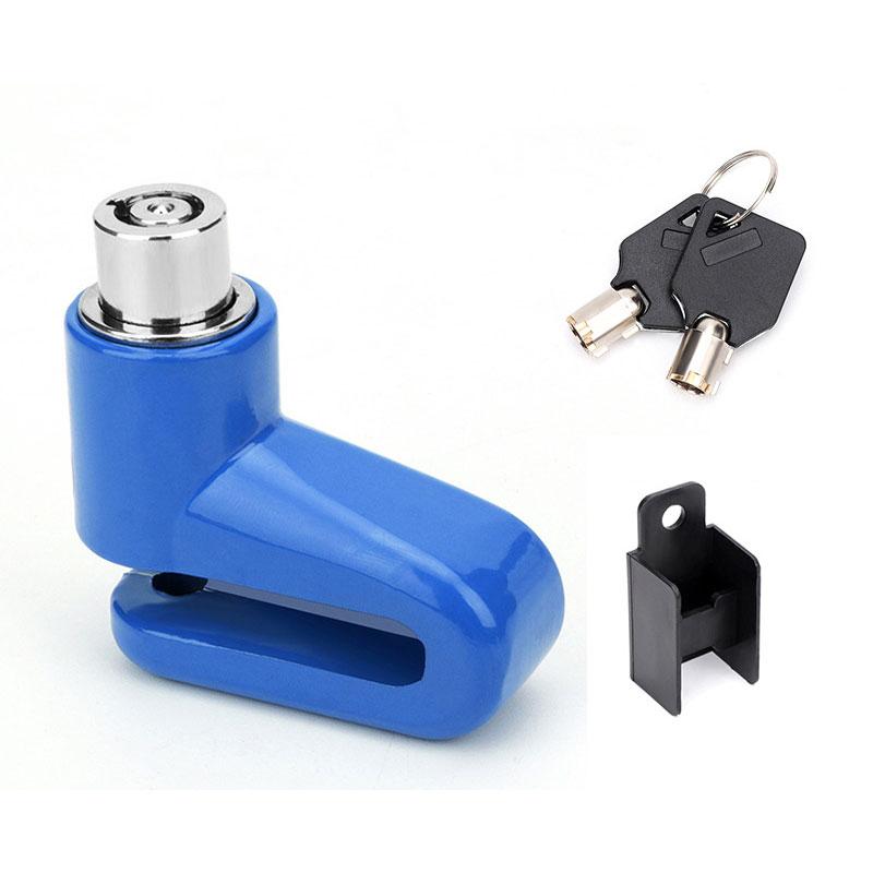 Motorcycle Disc Brake Lock Termroprowing Antift Antift U-Shaped Safety Lock avec des clés du support pour vélo électrique à vélo