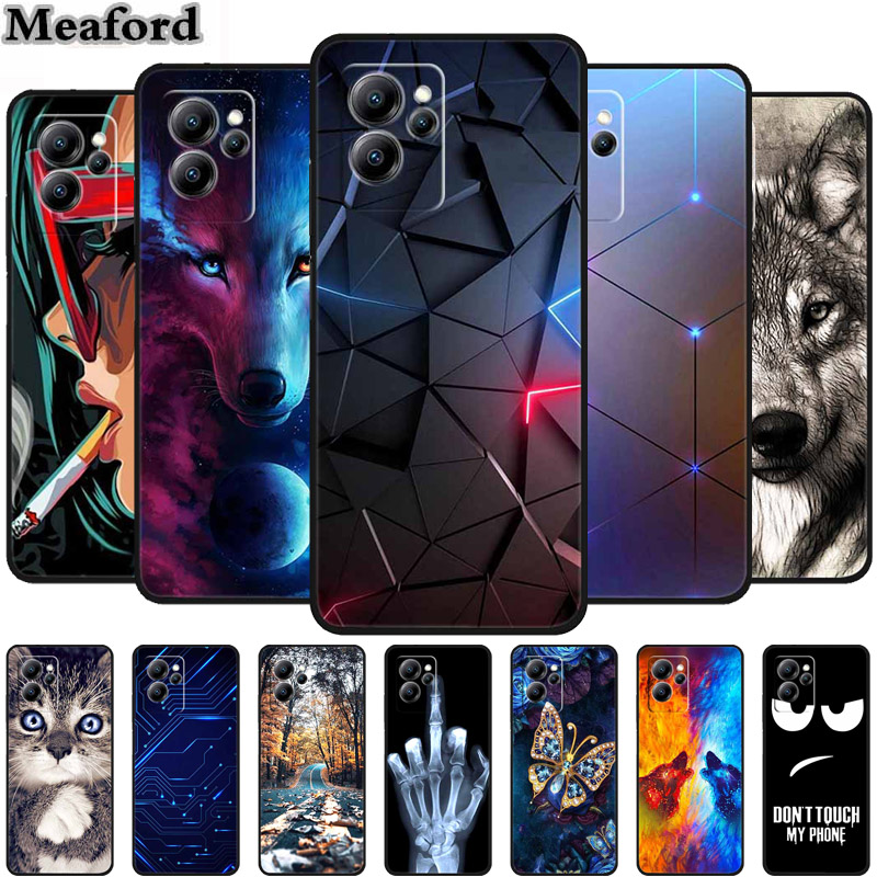 oukitel C32 Animali casi di silicone morbido TPU Cover Cover Telefono Oukitel C32 C 32 Oukitelc32 Capa Wolf Shockproof Coque