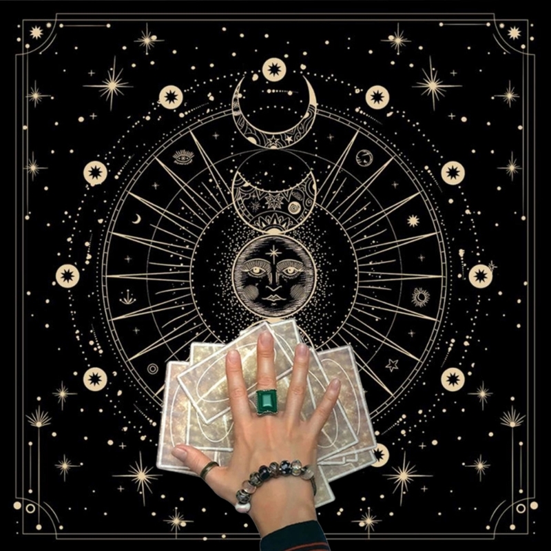 Brettspielpolster Astrologische Oraklabdeckungskarte Matte Tischdecke