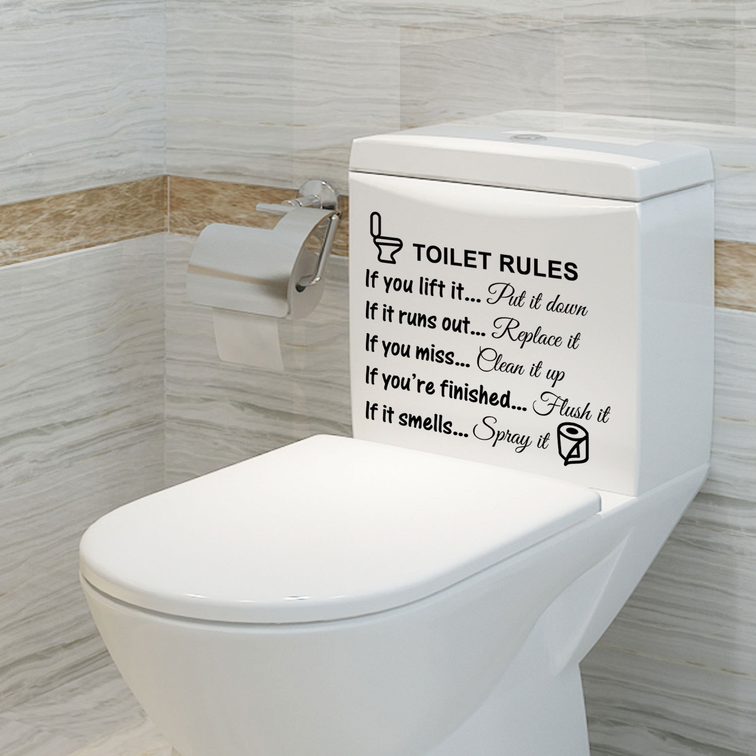 Kreatywne przypomnienie pisanie naklejki toaletowe DIY WC WODY PVC WODYPROOM PLAKSYKA ZAKRYWANIA MODELE MODELE MODELE MODELE