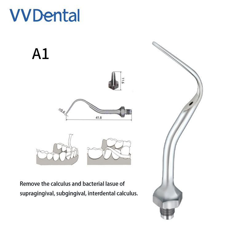 Vv Dental Outlet Store Air Scalers Conseils A1 A2 pour la mise à l'échelle et le polissage compatibles avec AMDENT REPLIER CURAL ROOT CURE CURE