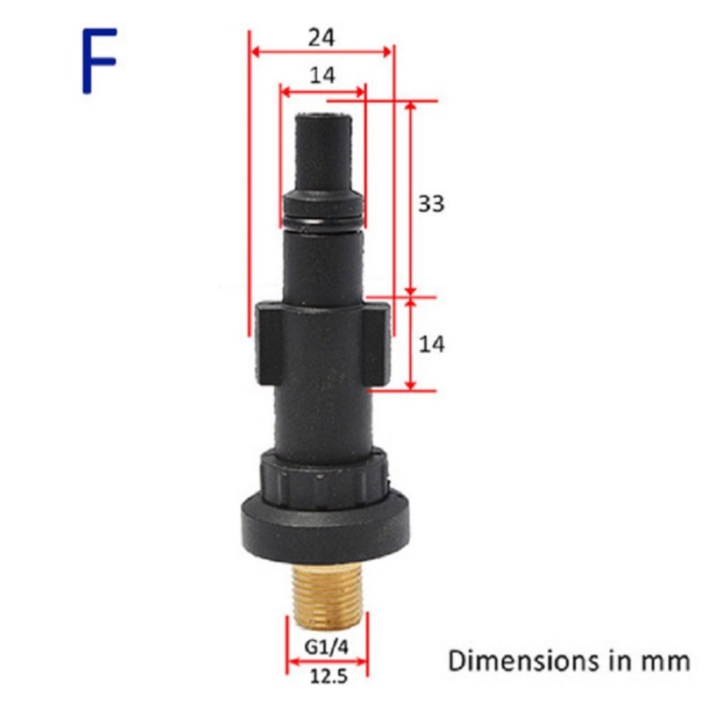 Hızlı Konektör G1/4 Basınçlı Yıkayıcı Püskürtme Morçlu Moza Harici Dişli Adaptör Köpük Jeneratör Karcher Yüksek Basıncı