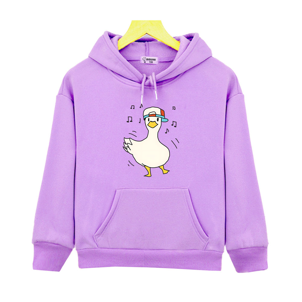 Shuba Dancing Duck Meme Lustige Hoodie süße Ente trägt Hut Sweatshirt Kinder Mädchen Sudaderas Kawaii Baby Jungen Kleidung Unisex Top Y2K