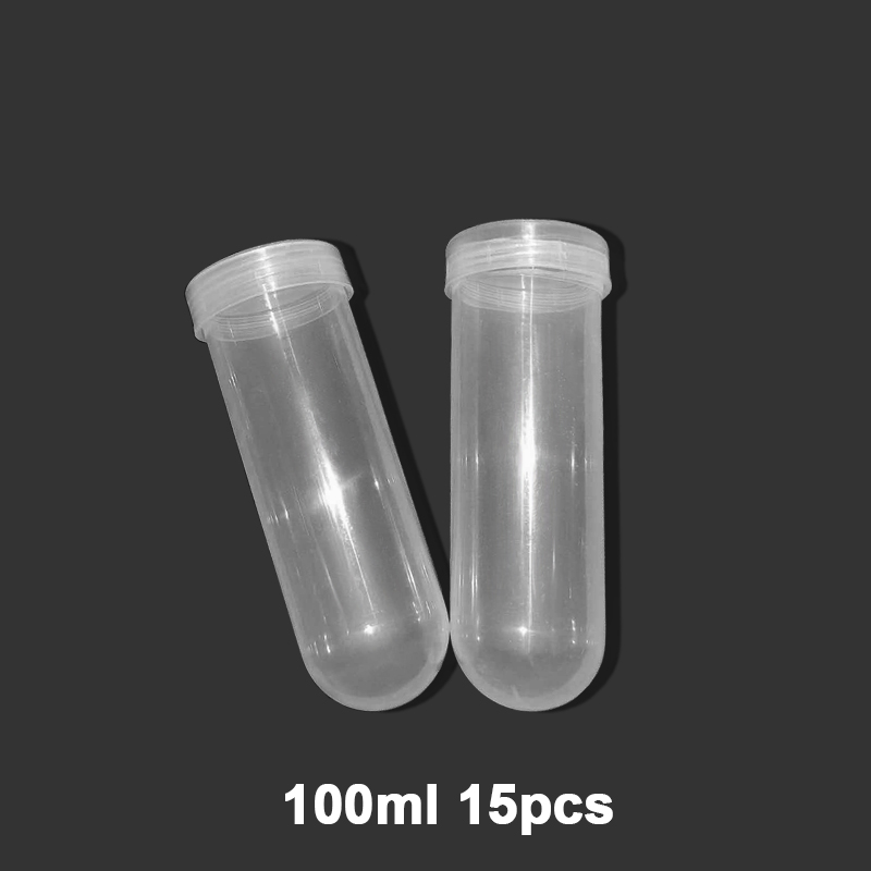 100 ml tube à échelle consommables expérimentaux bouteilles en plastique transparent jardin à la maison utilisation de laboratoires