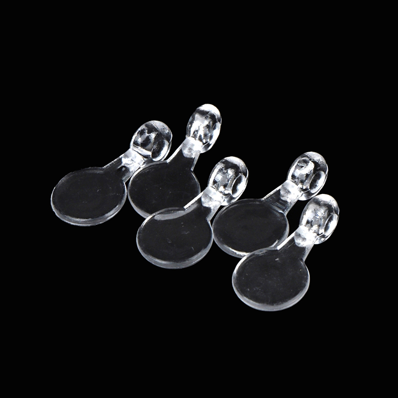 16*8mm Acrylic Clear Jewelry Bails DIY Crafting Charm Hooks for Cabochons