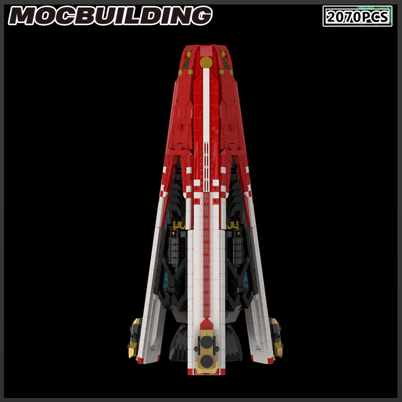 MOC -Bausteine Raumschiff Razorback Modulare Modell DIY Ziegel Montage Spielzeug für Geburtstagsgeschenke Weihnachtsgeschenke Sammlung