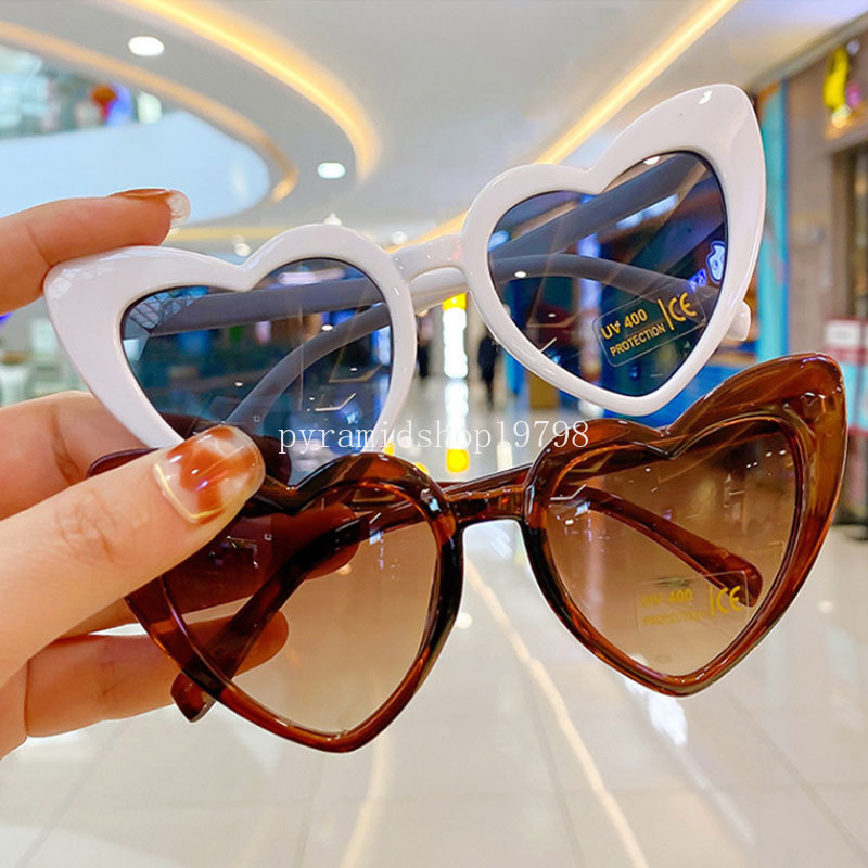 Cartoon Love Heart Baby Sunglasses Summer Outdoor UV Protection Sun Glasses for Boy Girl Outdoor Lovely Kids Eyewear