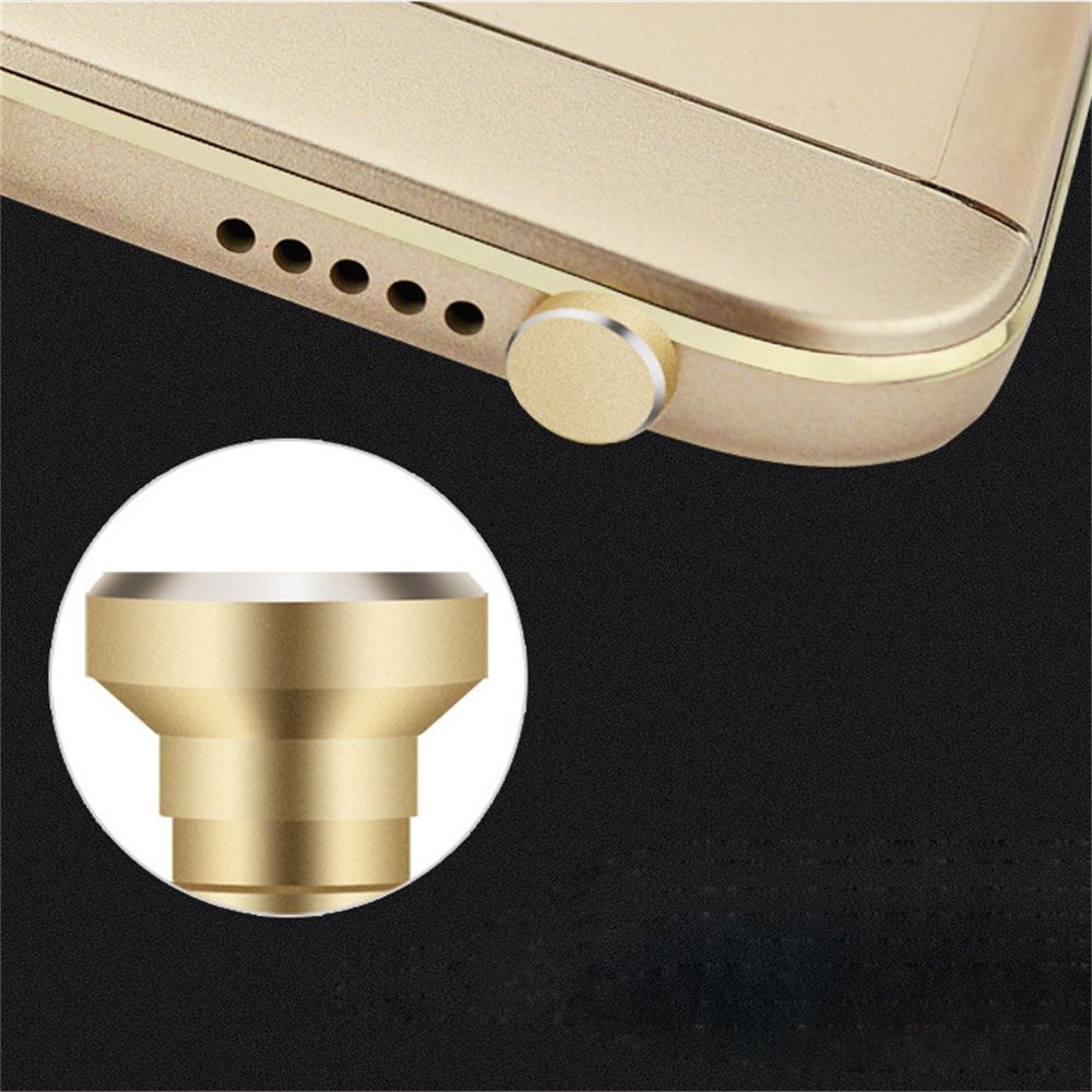 Anti-Dust Retive Card Pin Spin Stepply Spepper Port Port Metal Dust Plug для Android Phone Micro USB 3,5-мм разъем