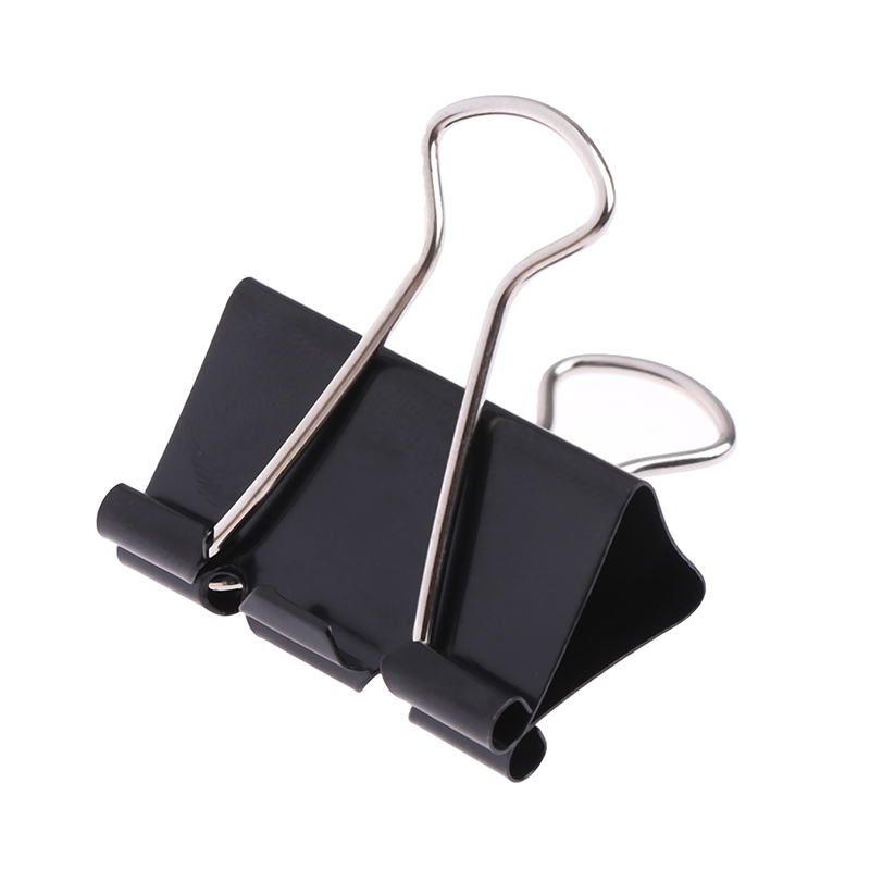 Clips de liant Clips de fichiers Black Metal Clips Clips Remarques Paper Clip Clip de liaison