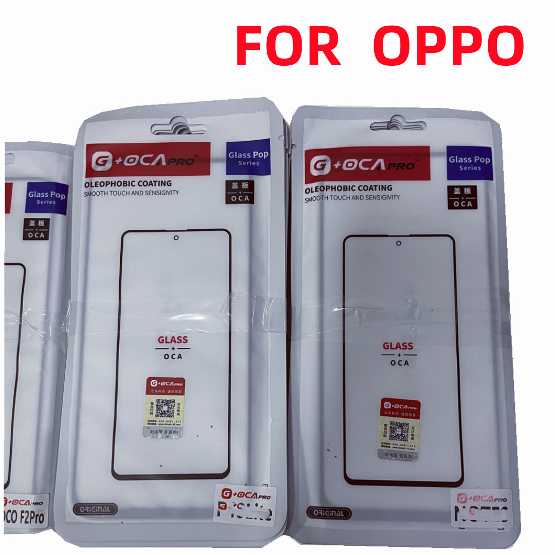 10 -stcs voor glazen lens aanraakpaneel met OCA -lijm voor OPPO A11 A12 A12S A15 A15S A16 A3 A31 A32 A33 A35 A3S A5 A52 A5 2020 A53S