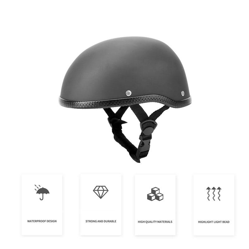 Caschi motociclistica a metà faccia retrò caschi da moto vintage uomini donne unisex salve scooter casco bianco nero