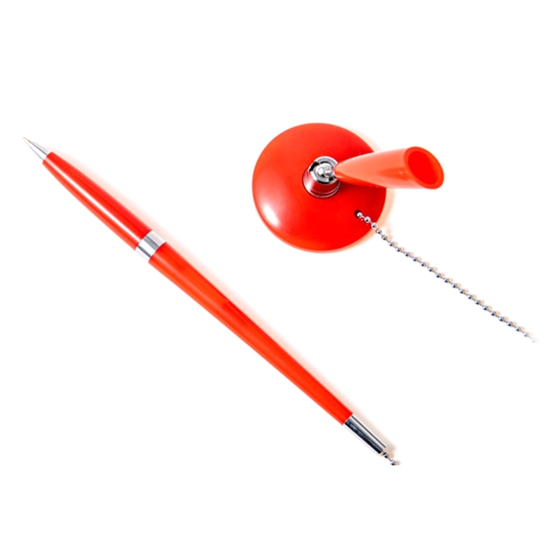 U75A Pruisible et stylo de bureau avec support de chaîne de balle pour les détaillants et les bureaux