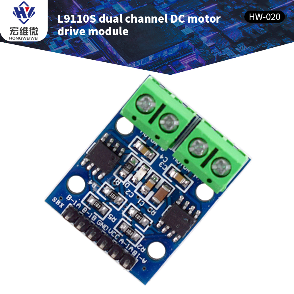 L9110S Dual Channel 2.5V-12V DC Stepper Motor Driver Controller Board Module H-Bridge L9110 för Arduino Compatible TTL CMOS CPU