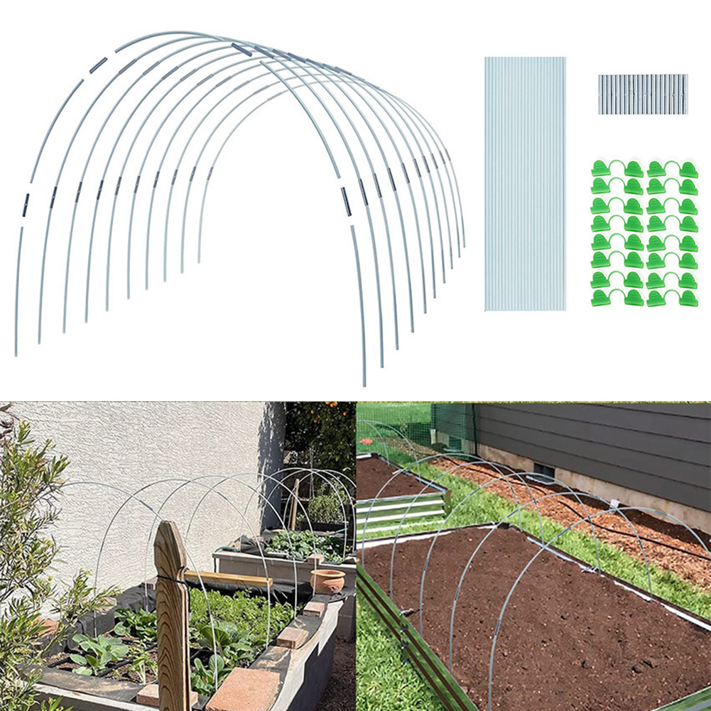 Diy Plant Support Garden Stake Fiberglas Support Hoops Frame Greenhouse Hoops for Garden Farm Agriculture