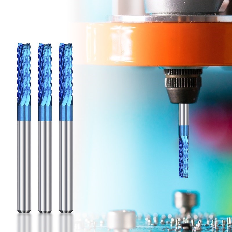 XCAN CARBIDE MORN END MILL 0.5-3.175mm Shank PCB Milling Cutter Nano Blue Coated PCB End Mill CNC Cutting Milling Tools