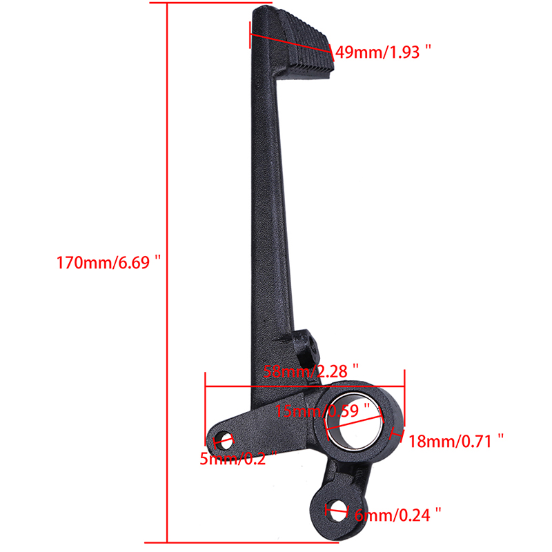 Motorcykel bakre bromsfotpedalspak Motorcross Scooter Brake Handtag för Honda CBR 1000 RR 2004 2005 2006 2007 Pedals System