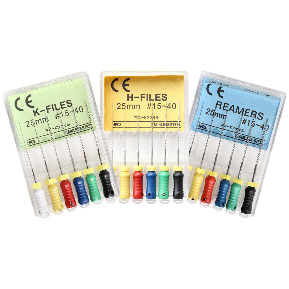 / pack dentaire k-files h-files aléathers finger root canal fichier endo use manue sst k fichiers k fichiers dentistech dentistry endodontic Products