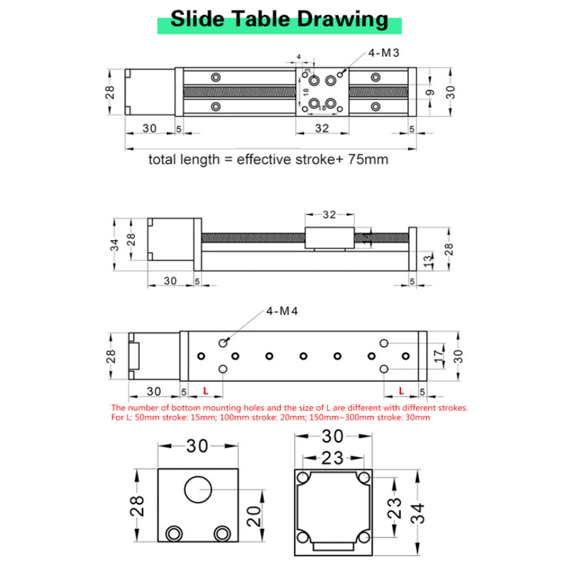 T-type CNC Sliding Table Rail Linear Stage Transport Guide Platform Stepper Motor Drive Kit Mini Slide Table XYZ Axis Table