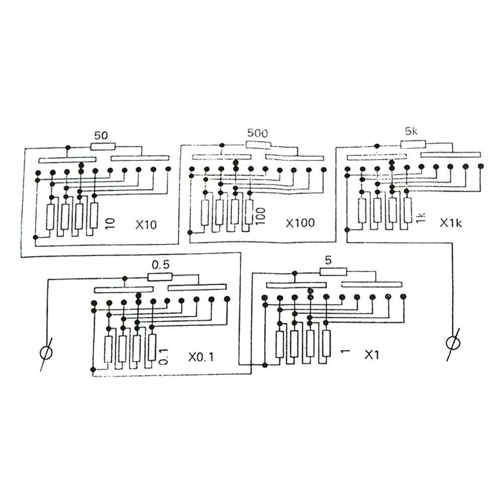 0-99999.9 OHM Ajustável Caixa de resistência variável Decada Resistor Equipamento experimental para ensino de caixa de resistência física