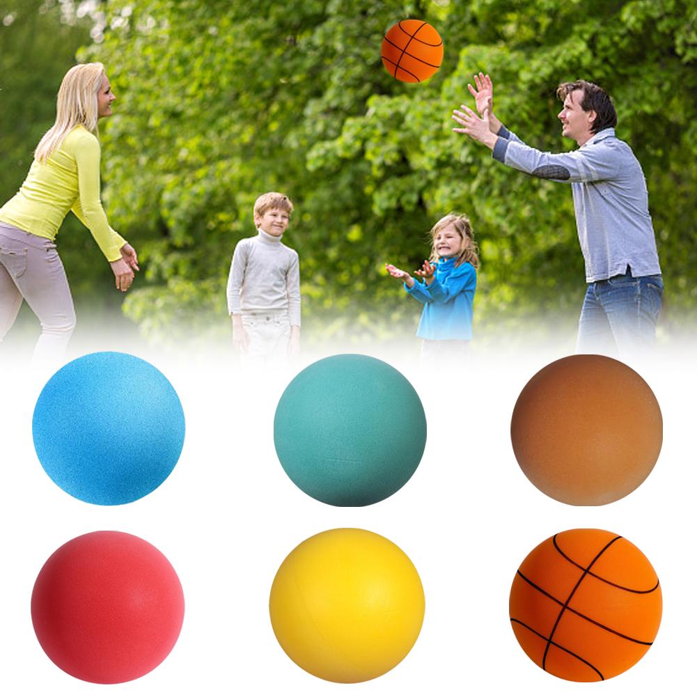 Mute Bouncing Ball Indoor Silent Basketball Baby Outdoor Toys Foam Silent Playground Bounce Football Children Sports Games Balls