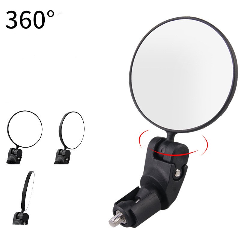 Fiets achteruitkijkspiegel 360 flexibele roteren kleine zijspiegels reflectoren MTB Road Racing Bike Standweergreep eindspiegel