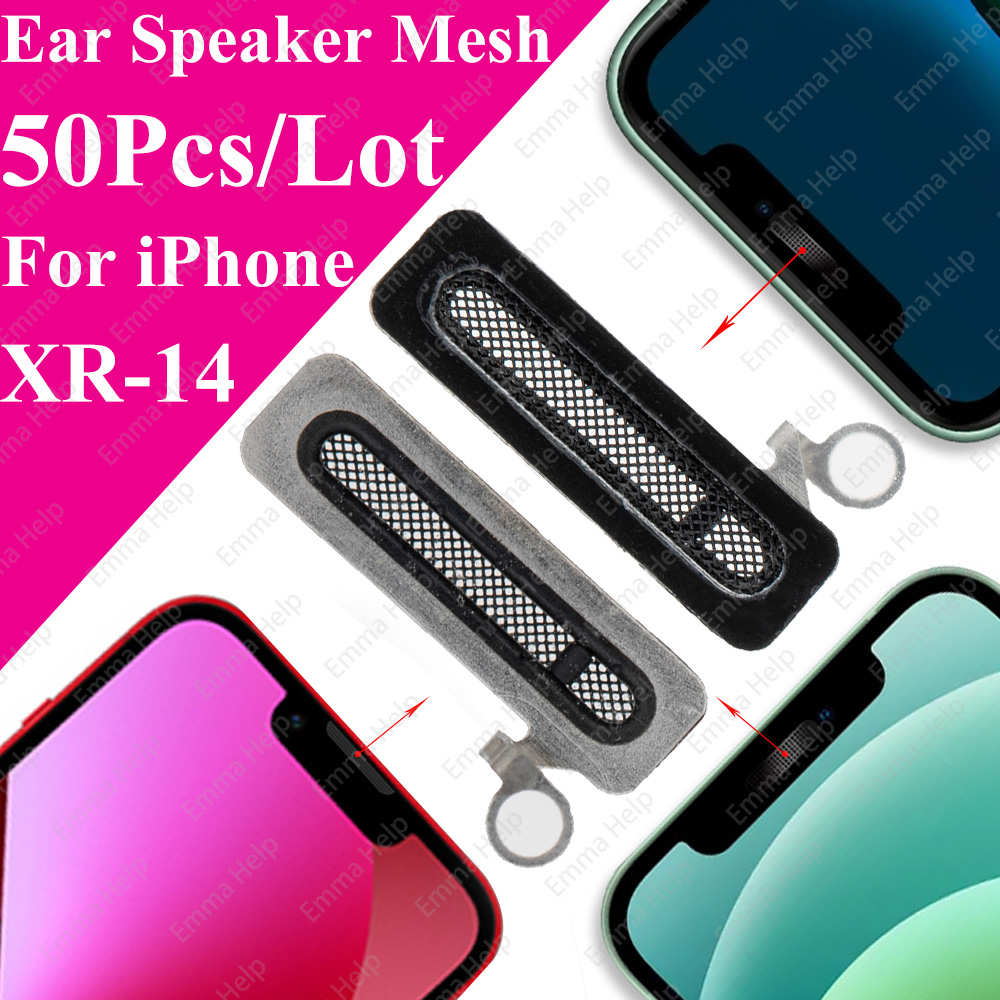 /lotオリジナルイヤピーススピーカーメッシュダストAnti for iPhone x xs max xr 11 13 Pro 14 Plus 12ミニイヤピースDust-Proof Grill