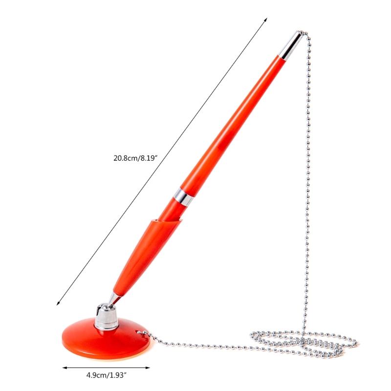 U75A Pruisible et stylo de bureau avec support de chaîne de balle pour les détaillants et les bureaux