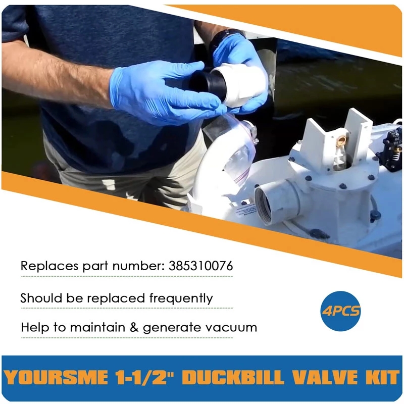 MX Duckbill Valve Kit Replace for Dometic 385310076 Compatible for Sealand Vacuum Generators S and T Series Pumps