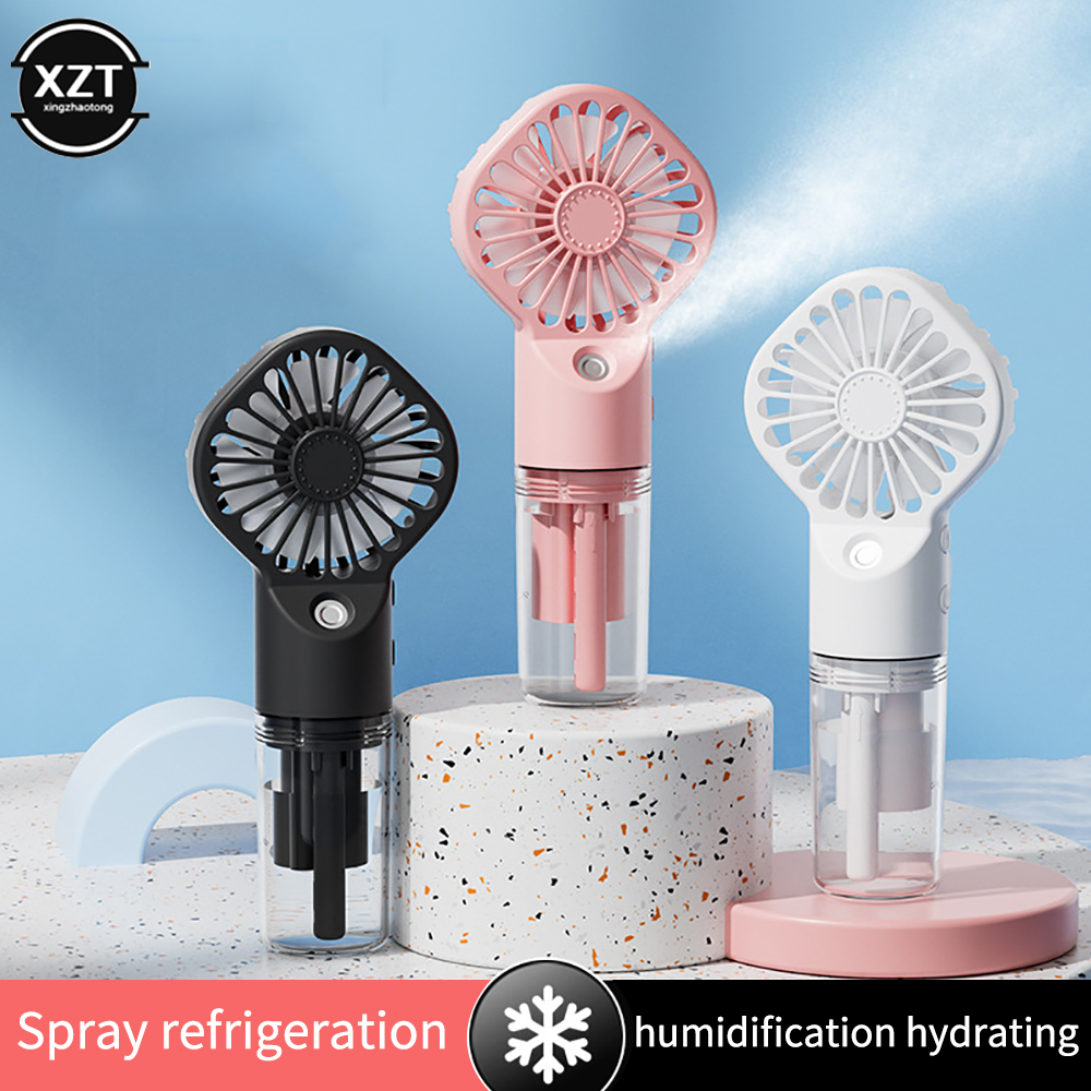 Nowy ręczny silny wentylator sprayowy nawilżanie powietrza nano hydrating wentylator szybki chłodzenie chłód zewnętrzny prezent ręczny wentylator