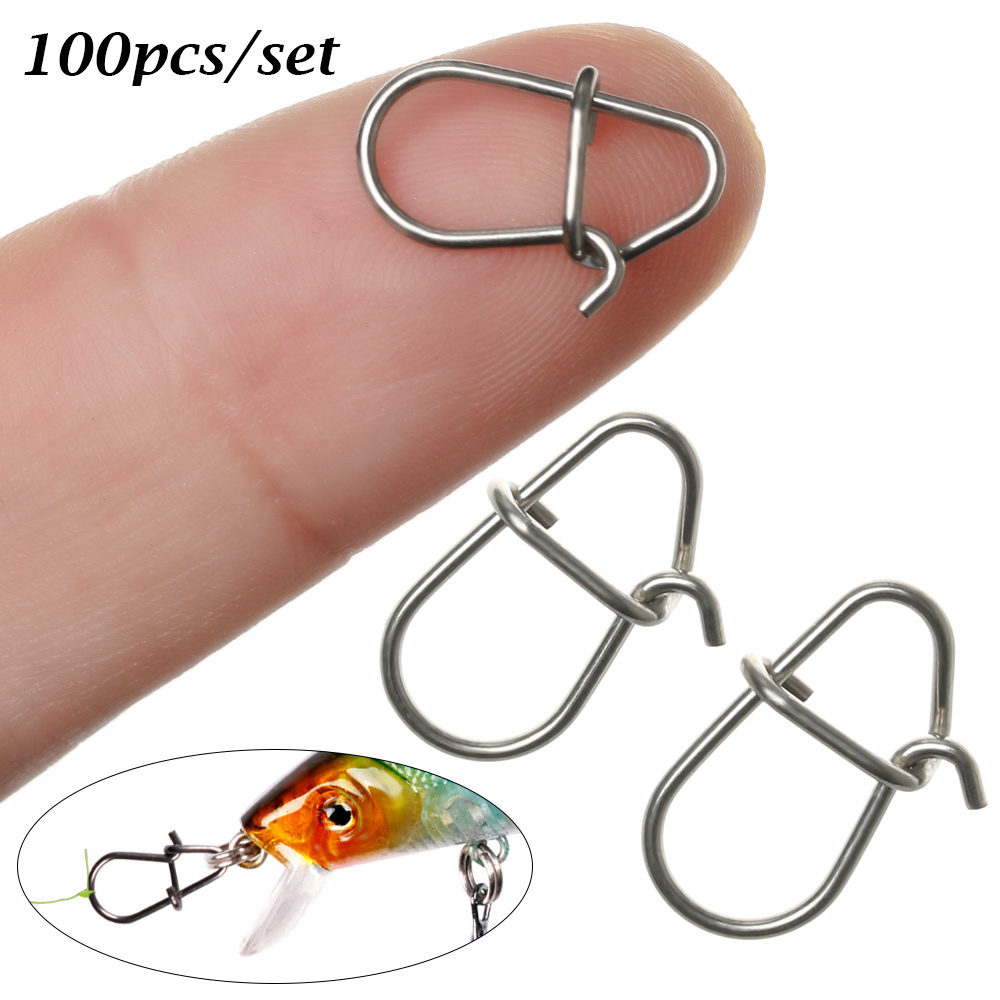 Nice Snap Fishing Barrel Pivotage de sécurité pivotante Crochets Fishhook Fishing Tackle Box Tool Lures Gourd Connecteur Gourd Tackle