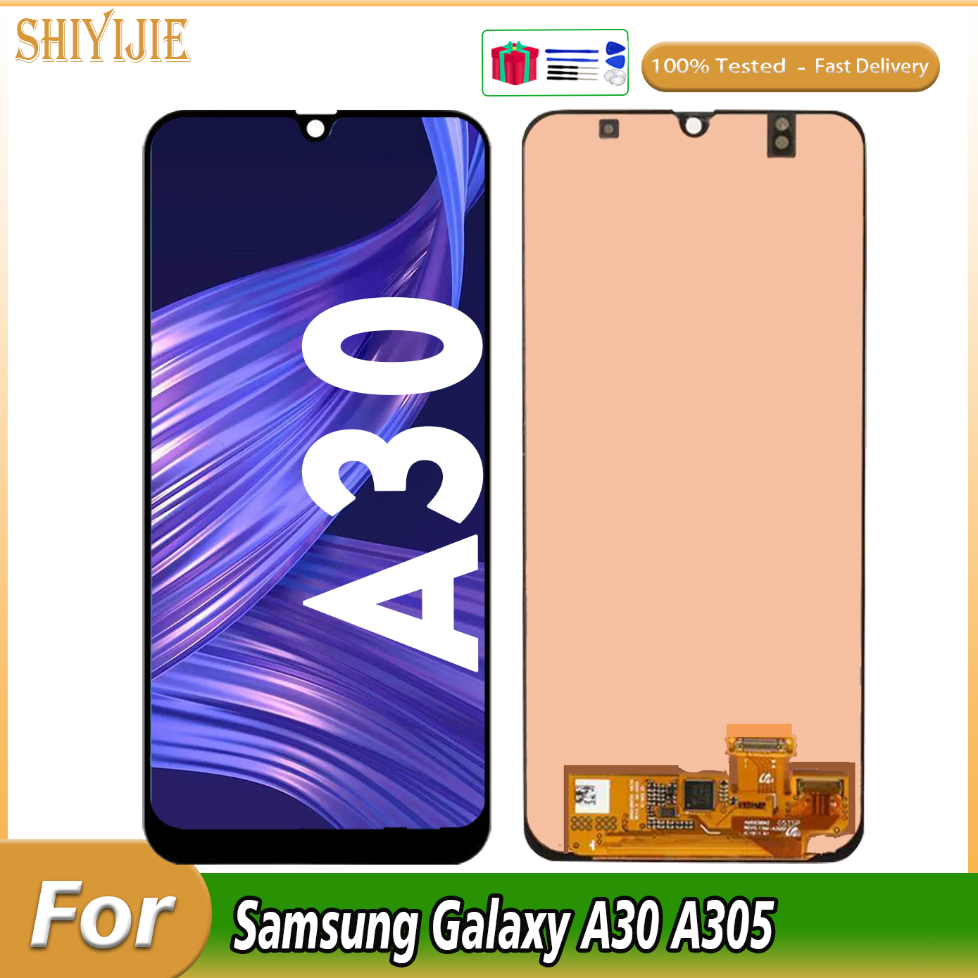 100% getest LCD voor Samsung Galaxy A30 A305/DS A305FN A305G A305GN A305yn LCD Display Touch Screen Digitizer Assembly