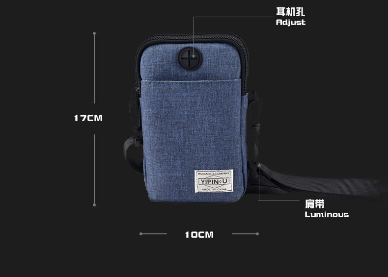 Multi-functional Hanging Neck Cell Phone Bag Passport Bag Mini Waterproof Receive Bag Hang bag Waist Pack
