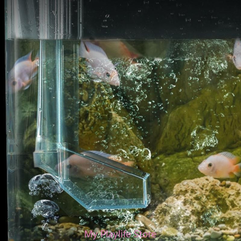 Aquarium Feeding Tube Dish Bowl for Fish Tanks with Detachable Frame for Shrimp Clear Acrylic Shrimp and Snails Feeding Dish