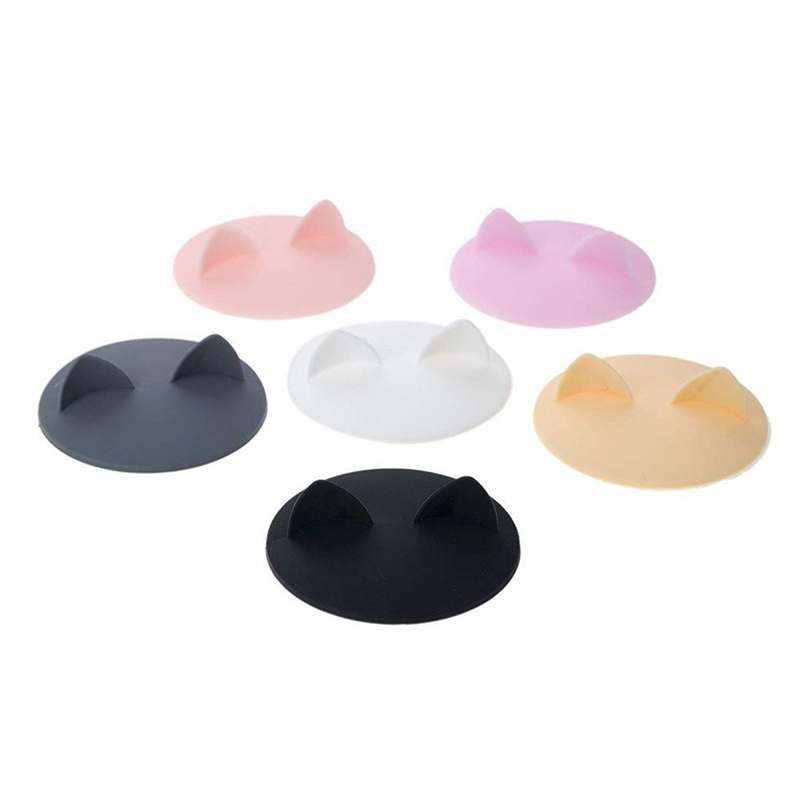 Glass Cup Cover Cat Ear Silicone Anti Dust Cup Lids Tea Mug Topper Cover For Coffee Cup Covers For Drinks CNIM Hot