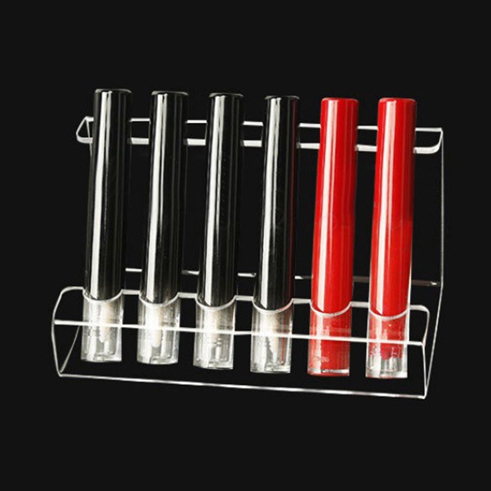 Transparent kreativ multifunktionell akryl Display Stand Stationery Display Rack Makeup Brush Holder Pen Holder