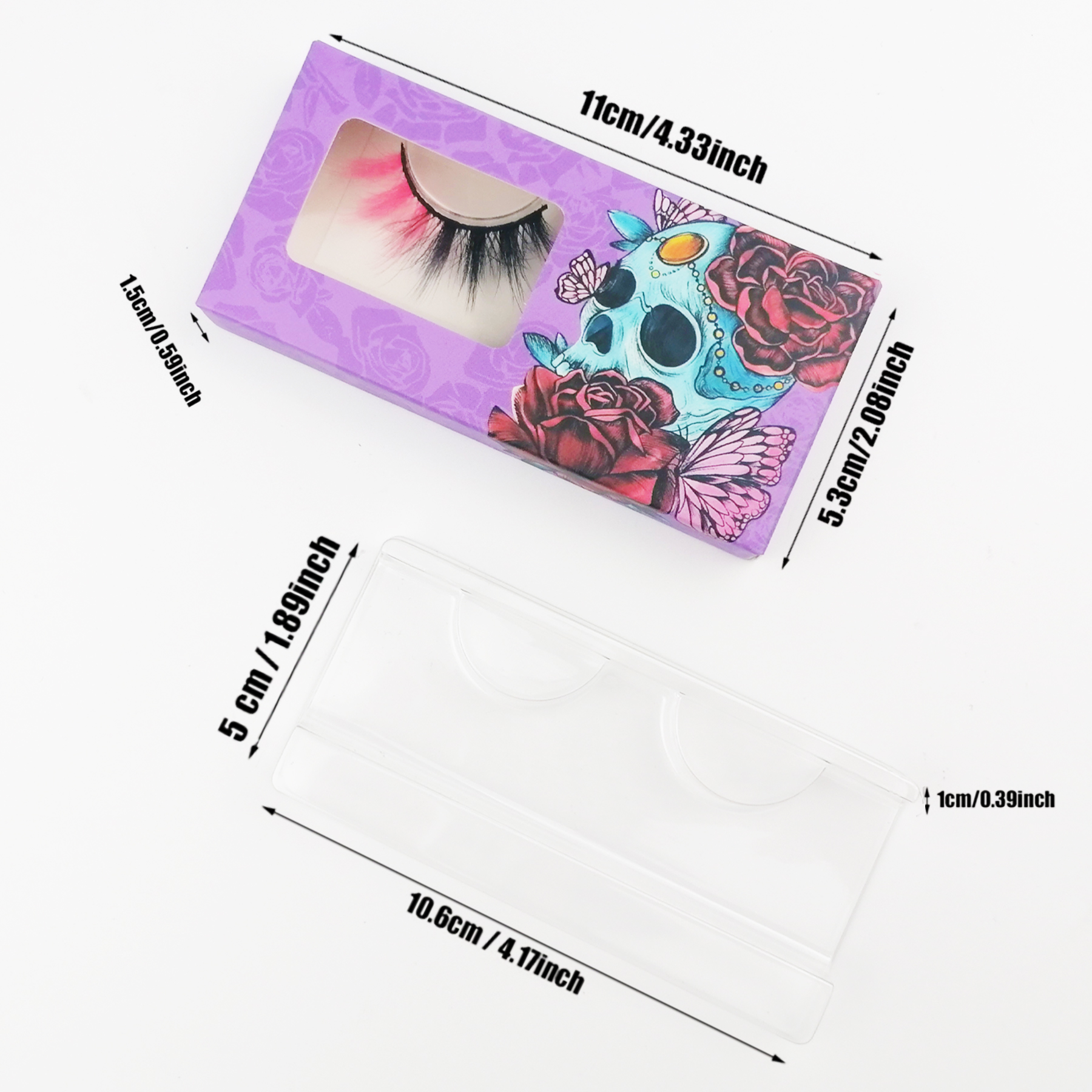 Groothandel Halloween Paper Lashes -pakketdoos voor 25 mm nertsen wimpers dramatische dikke oogwimpers kast make -upgereedschap aanpassen