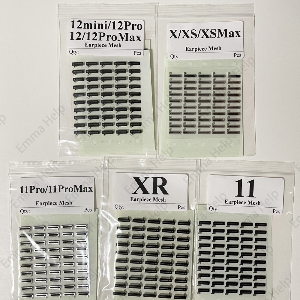 /lotオリジナルイヤピーススピーカーメッシュダストAnti for iPhone x xs max xr 11 13 Pro 14 Plus 12ミニイヤピースDust-Proof Grill