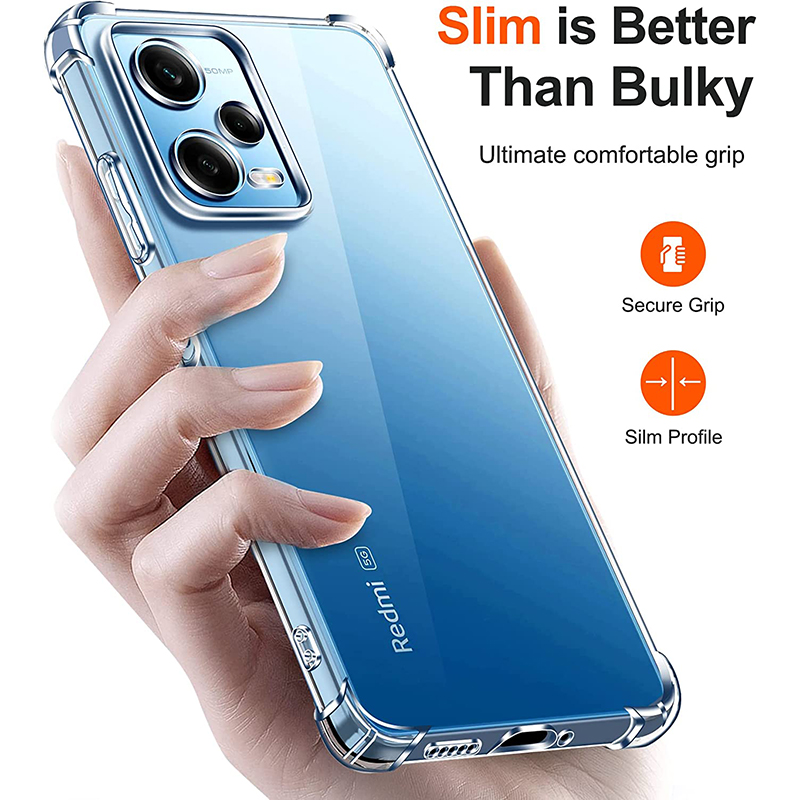 Caixa de silicone transparente à prova de choque para xiaomi poco x5 x4 x3 x2 f5 f4 f3 f2 m5 m4 m3 m2 pro gt Ultra than transparente tampa traseira transparente