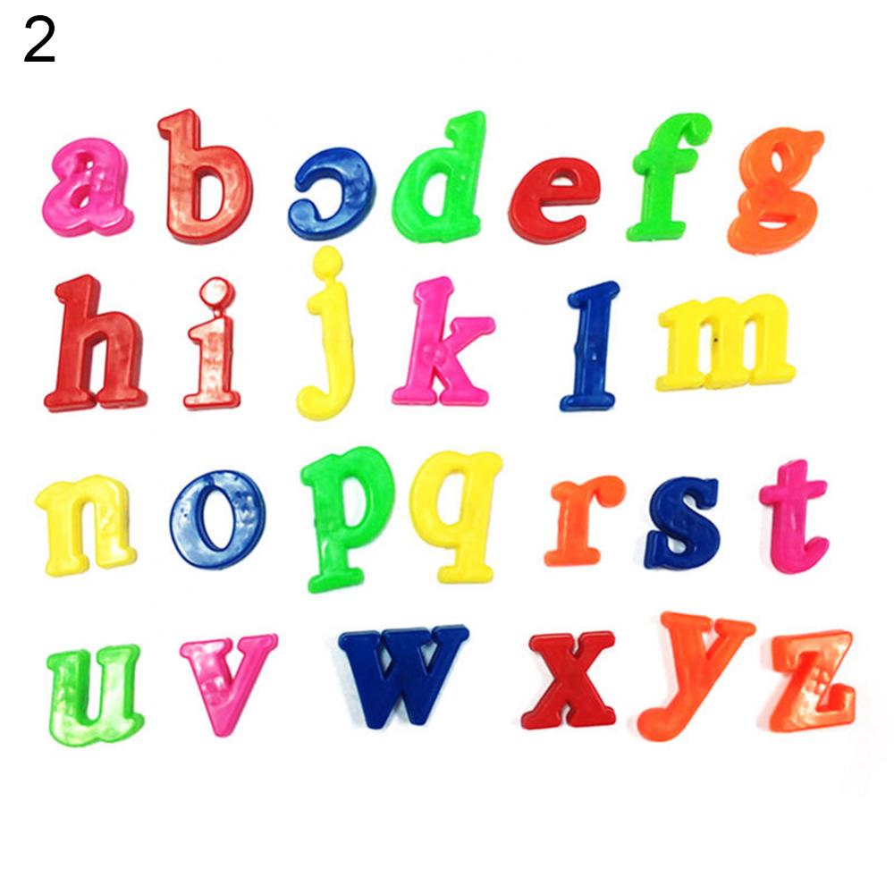 26st Matematik Undervisning i lägre/stora bokstäver Alfabetet bokstäver Nummer Kylmagnet Kid Learning Toy