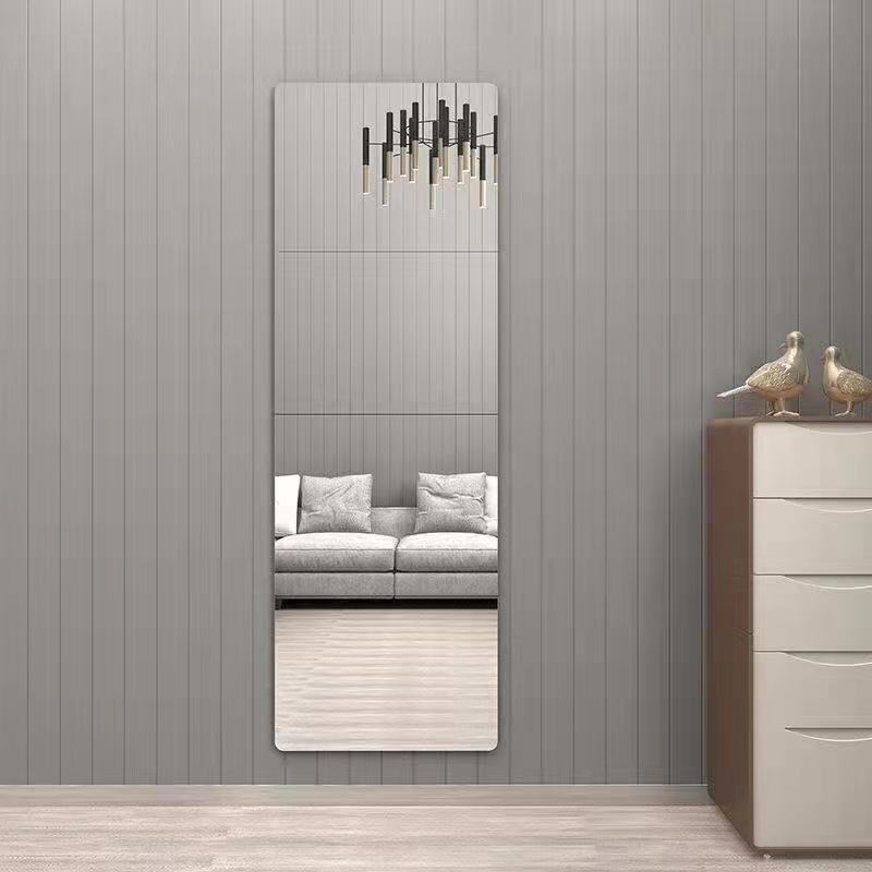 Automidido espelho acrílico Autadeiros flexíveis de adesivos à prova d'água para Art Door Larderobe Wall Banheiro decor