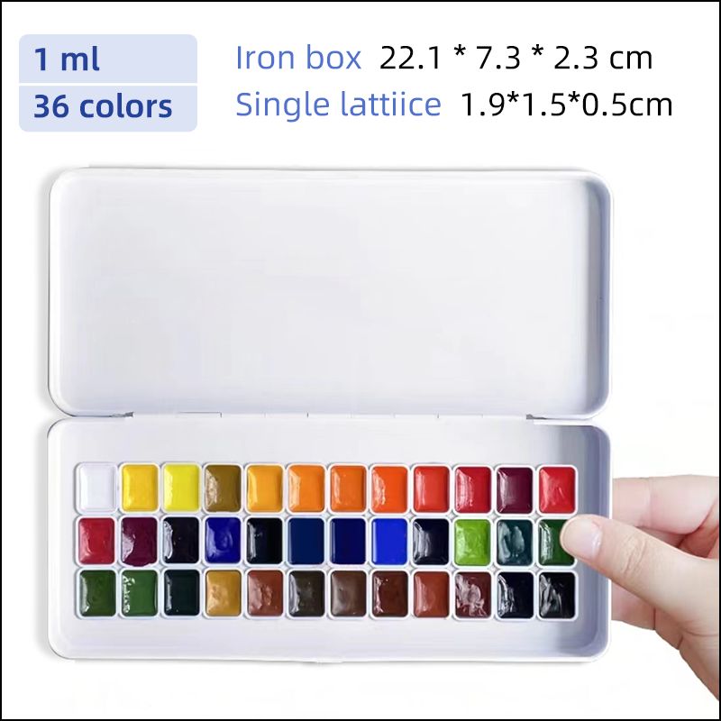 Portatile i Sennelier College WaterColor Paint Set da 0,5/1 ml Pacchetto di viaggi pigmenti le forniture d'arte studenti di artisti
