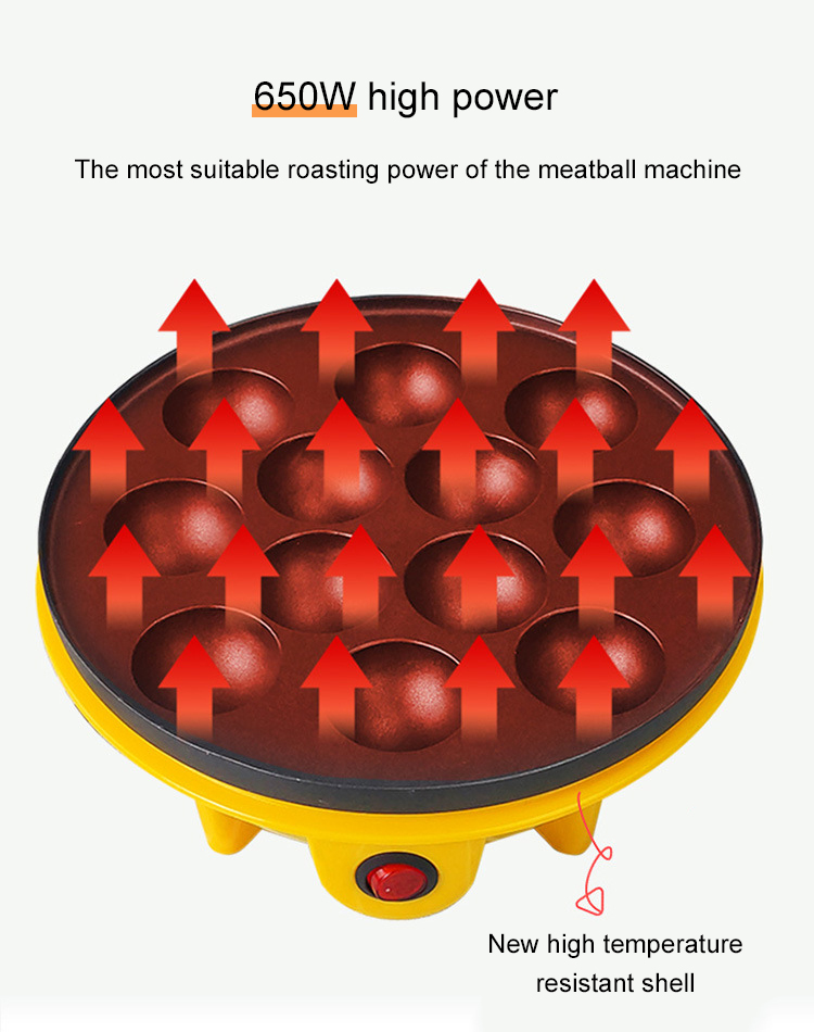 DMWD Giappone Professional Octopus Ball Maker Takoyaki Baking Machine Mini Electric Chibi Maruko Grill Pan 110V 220V con 18 buche