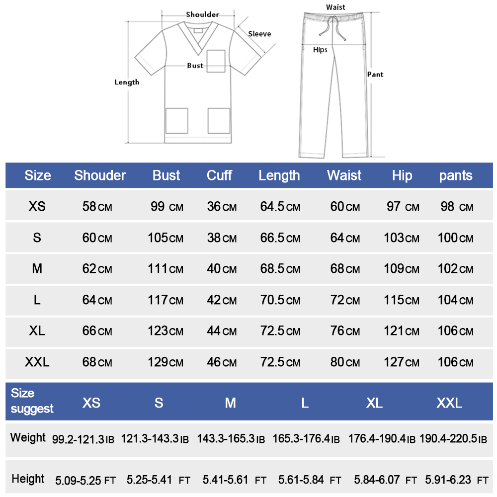 Médicos Enfermeira Trabalho Use Scrub Stufs Uniform Women Women Joggers Hospital Conjunto cirúrgico Laboratório Médico Laboratório Clínico Uniforme Casaco Novo