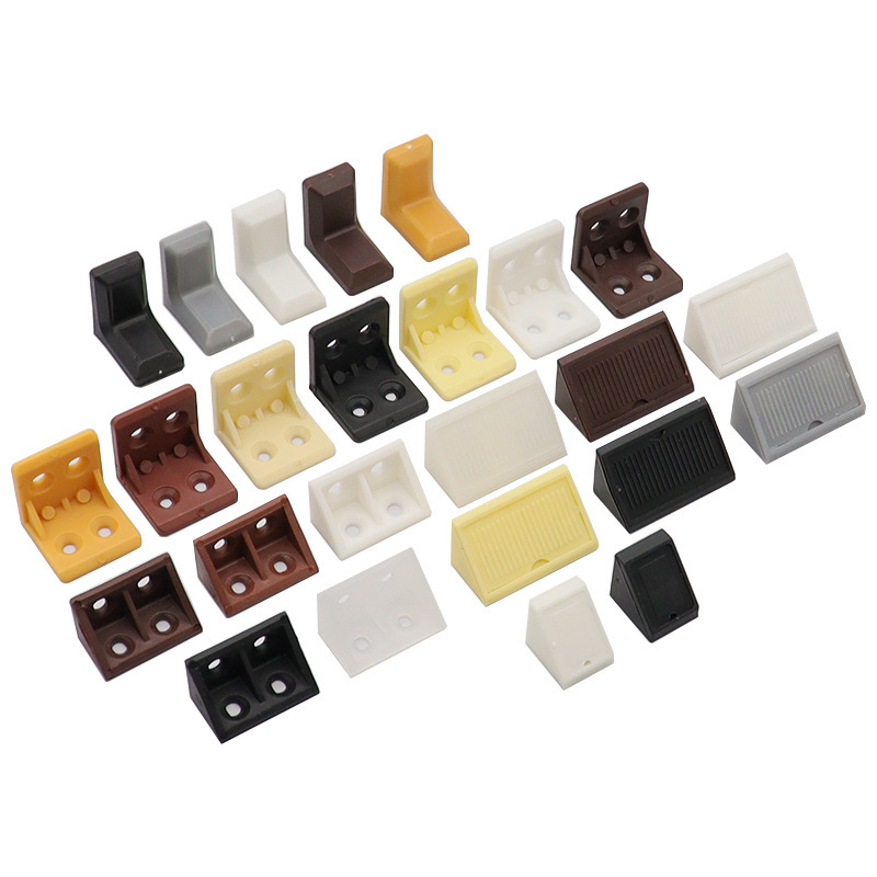 Furniture Fitting Plastic Corner Code 90 Degree Angle Shelves Support Bracket Connector Hardware Accessories