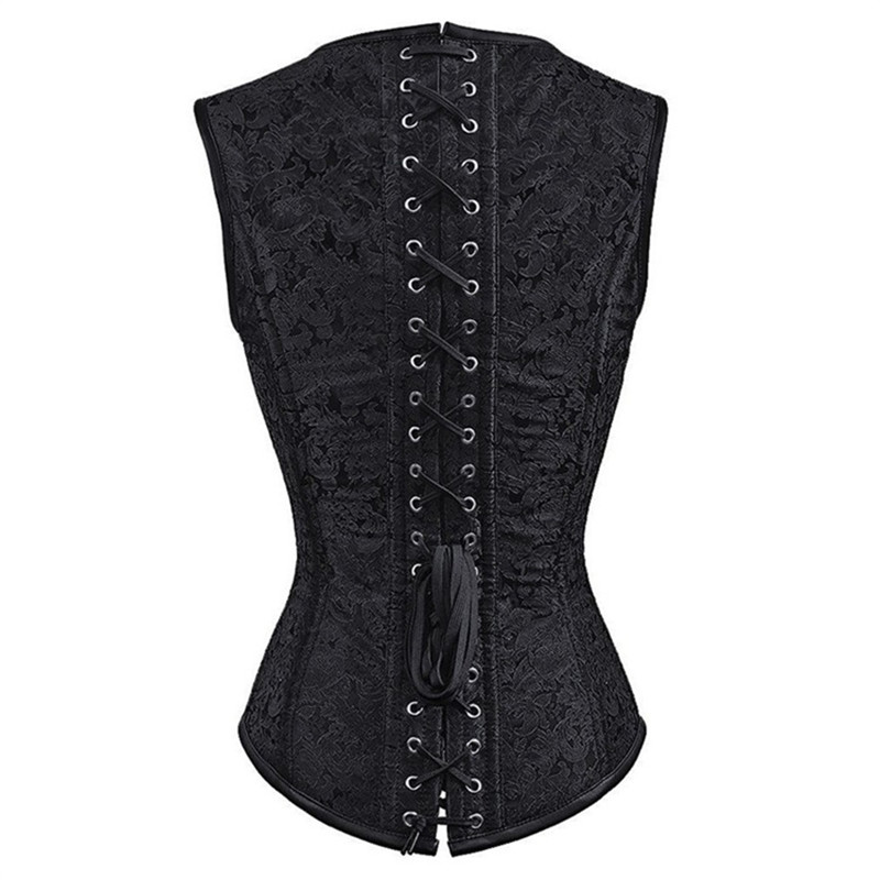 Steampunk Corsets for Women Gothic Corset Bustier with Cup Plus Size Vintage Sexy Corselete Halloween Costumes Overbust Top