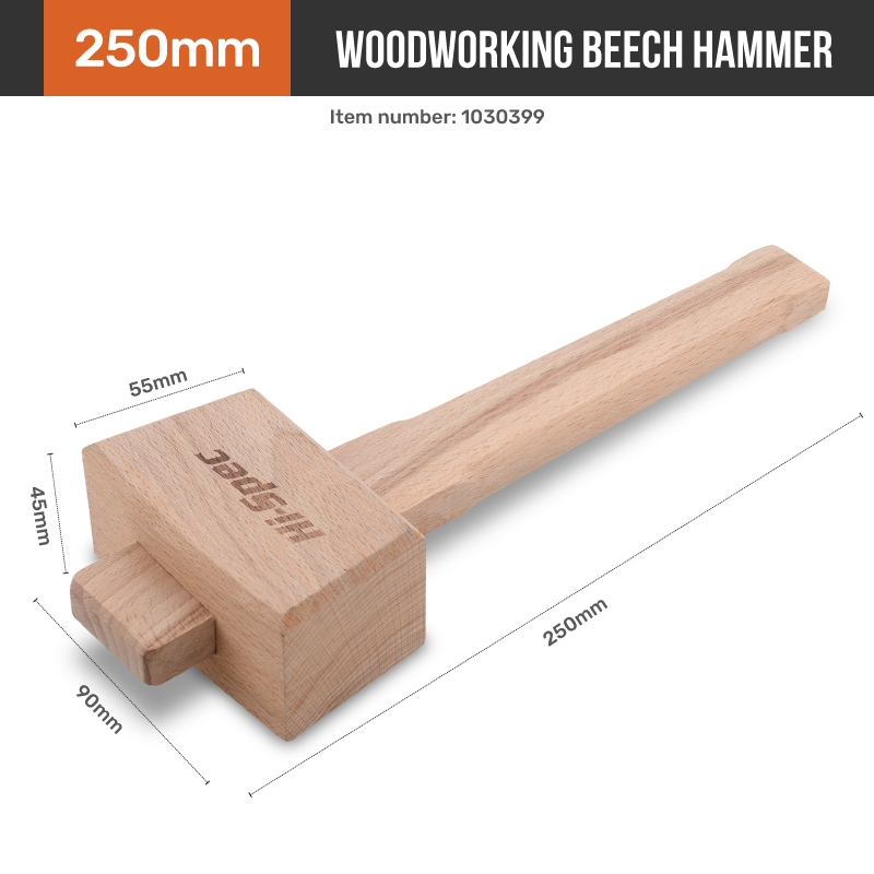 Hi-Spec Wood Beech Hammer Stiper Sostituzione Mallet legno Mallet Mallot Aragosta Crabo Seafood Giocattoli bambini Craft regalo