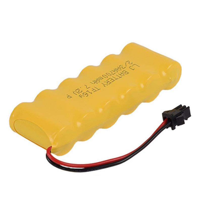 700 mAh Ni-CD Bateria para RC Toys Boat Gun Trug Robot Peças de robô NICD AA 700mAh 7.2V Bateria recarregável SM Plugue