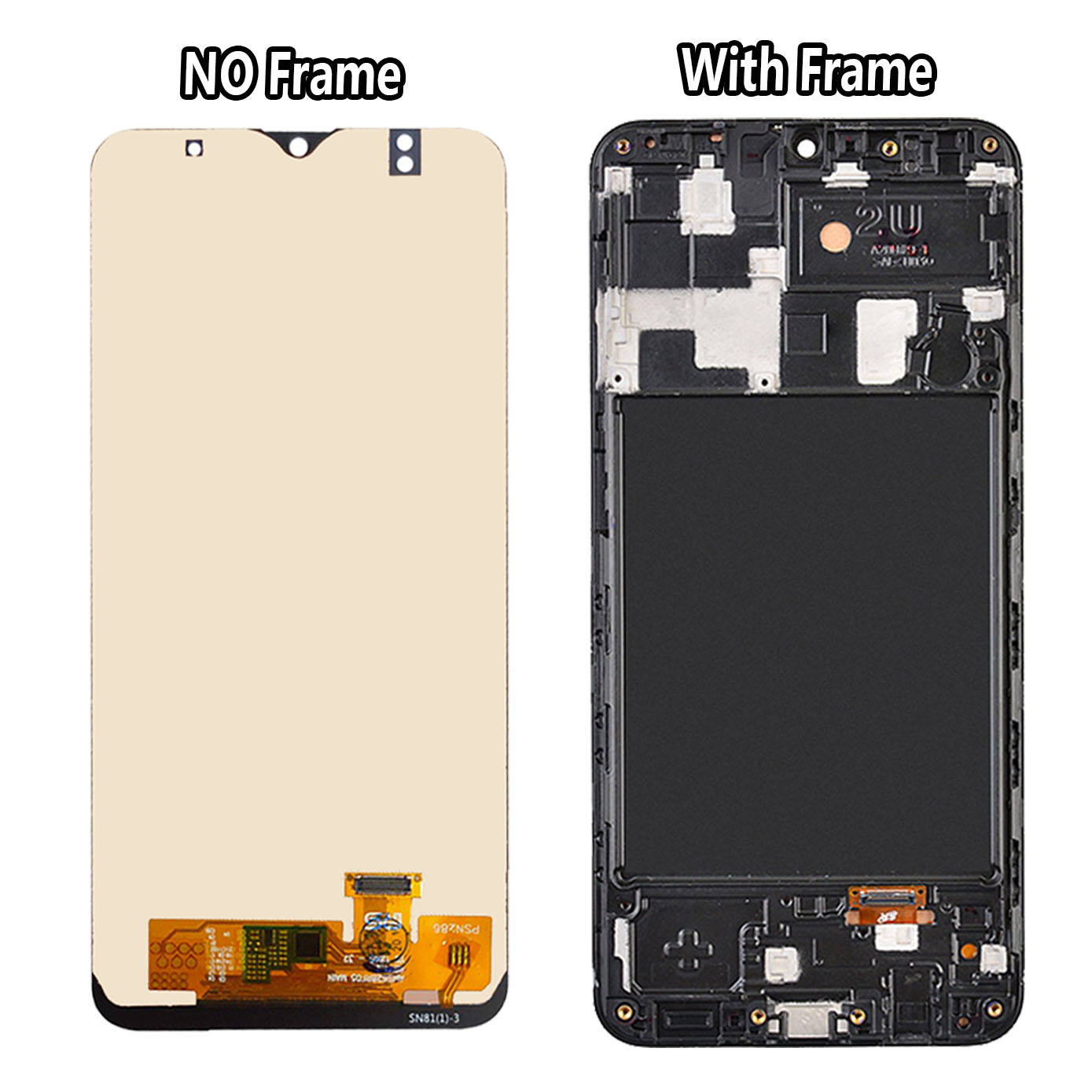 LCD 100% testé pour Samsung Galaxy A20 LCD Afficher l'écran tactile Digitizier avec assemblage de trame pour Samsung A20 SM-A205F A205FN