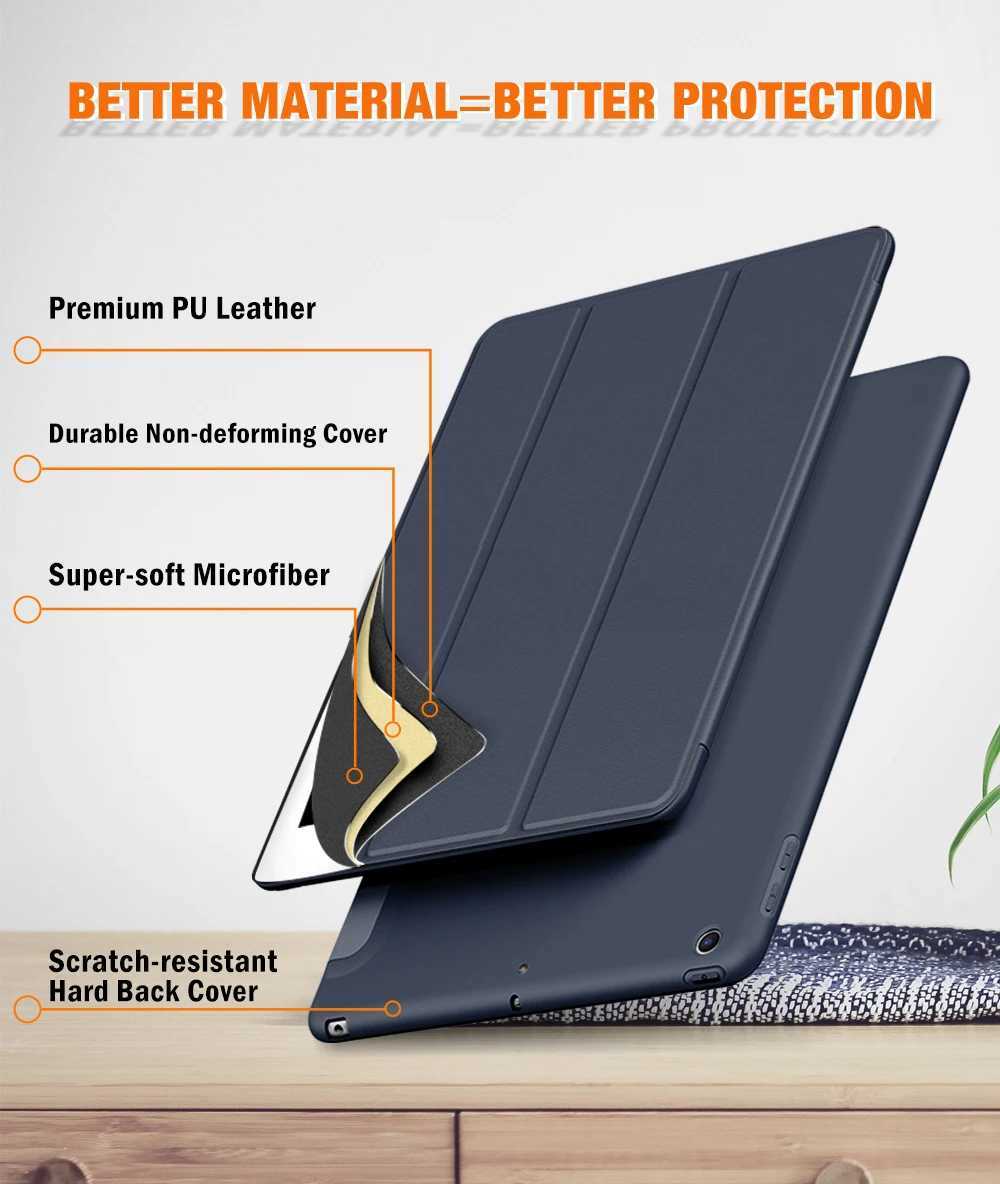 Tablet PC Cases Sacs Cover pour iPad 10th Case Air 5 4 10.9 Case de protection en silicone pour iPad Mini 6 Pro 11 12.9 2021 2020 10.2 7th 8th 9th Generation 240411